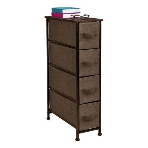 REAHOME 4 Drawer Vertical Storage Organizer Narrow Tower Dresser