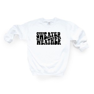 Simply Sage Market Women's Graphic Sweatshirt Sweater Weather Wavy - 1 of 2