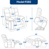 Grungis Chenille Power Lift Massage Chairs for Elderly,Recliner Chairs with Vibration Massage and Lumbar Heating for Living Room - 3 of 4