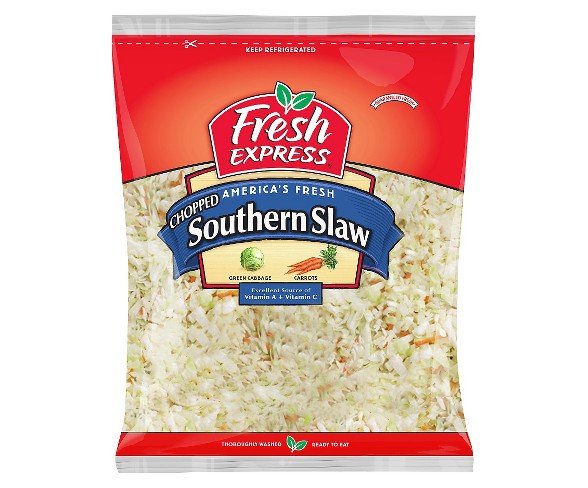 Fresh Express Chopped Green Cabbage & Carrots Southern Slaw - 14oz