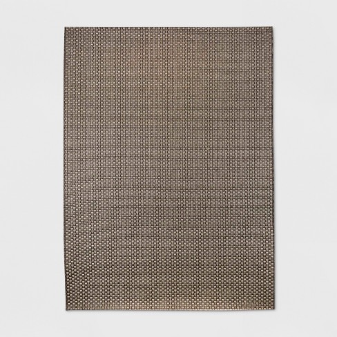 Outdoor Rug Micro Grid Black/beige - Threshold™ : Target