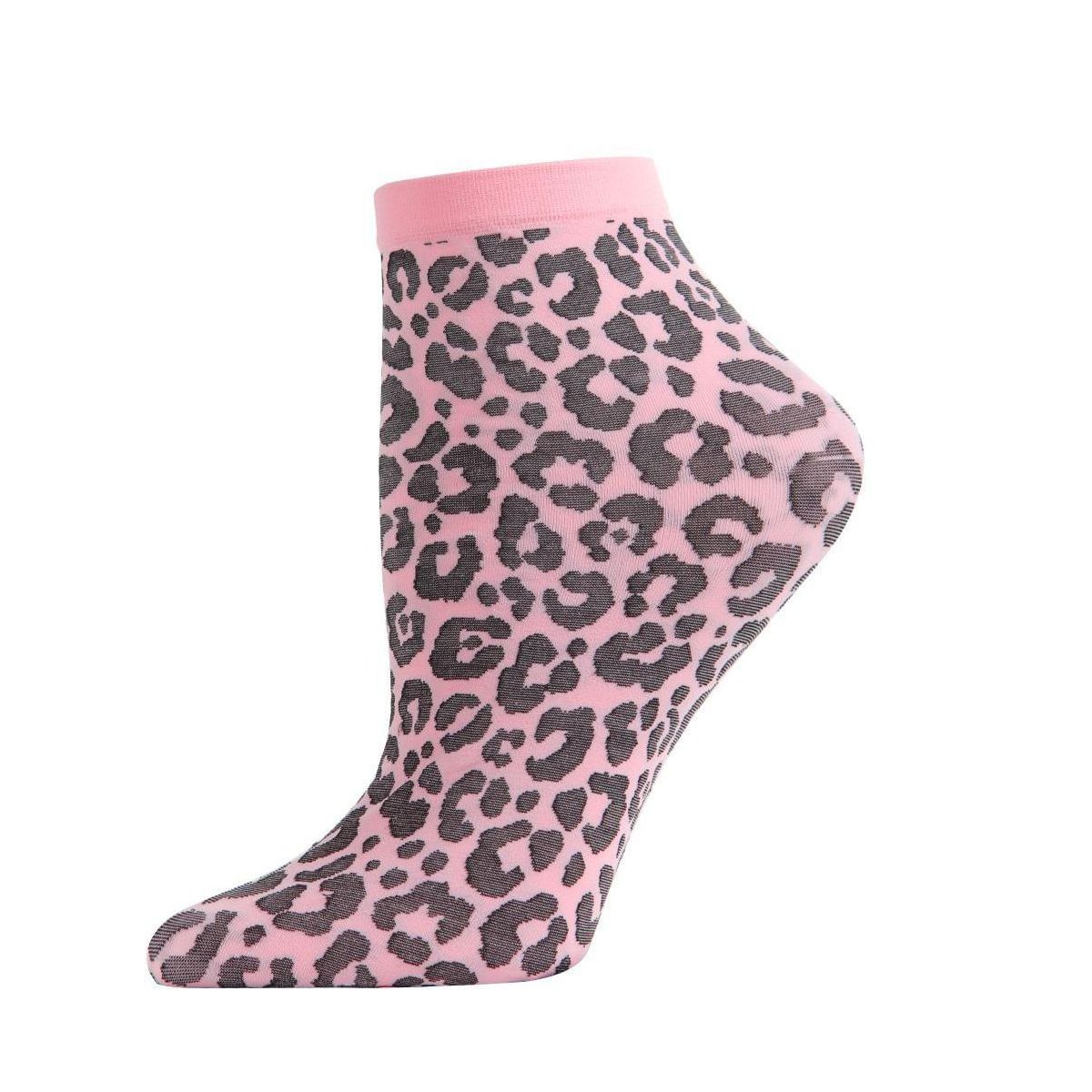 Memoi Women's Classic Wild Leopard Print Anklet Sock