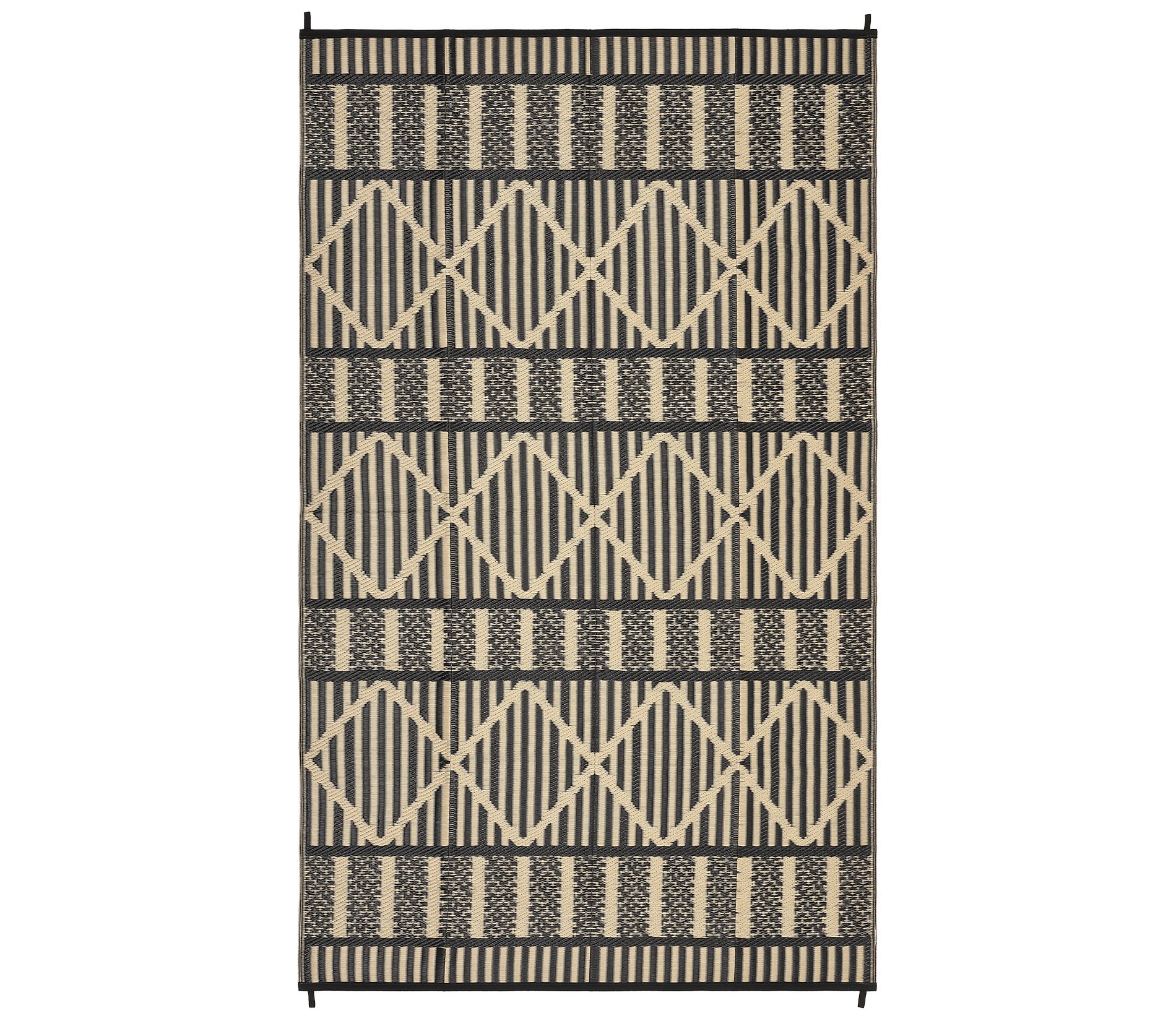 Waterproof Reversible Outdoor Rug – Boho Plastic Straw Mat for Patio, Deck, Balcony, RV, Camping, Collapsible, Durable, Easy Clean, Indoor & Outdoor