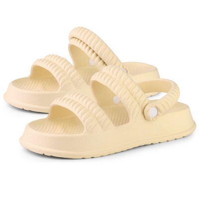 Allegra K Women's Two-Way Wear Light Weight Slingback Flat Sandals