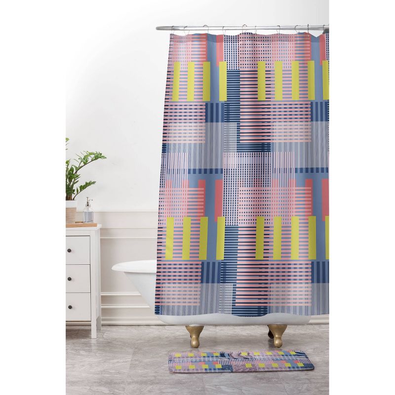 Mareike Boehmer Color Block Shower Curtain Pink/Blue - Deny Designs, 4 of 5
