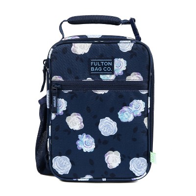 Fulton Bag Co. Upright Insulated Lunch Bag Blue Floral BRAND NEW With Tags  B7