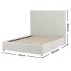 Nebula Vortex Queen Size Upholstery Bed ( No Mattress ) - 3 of 4