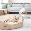 PureWags Small Dog Bed, Round Cat Bed Washable for Indoor Cats, Non-Slip Base and Removable Cushion, Pet Bed for Puppy and Kitten - 4 of 4