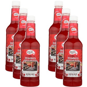 Master of Mixes Daiquiri Margarita Mix Strawberry - Case of 6 - 33.8 fl oz. - 1 of 2