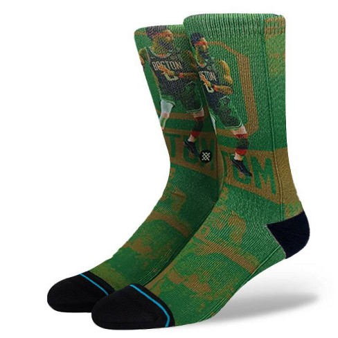 Nba Boston Celtics Scratch Player Large Crew Socks - Jayson Tatum : Target