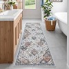 Washable Non-Slip Area Rug - Low Pile Stain-Resistant Oriental Accent Carpet Foldable Print Floor Covering for Living Room, Bedroom Office - 3 of 4
