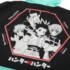 Hunter X Hunter Hunter Association Character Hexagon Long Sleeve Colorblock Hooded Anorak - 4 of 4
