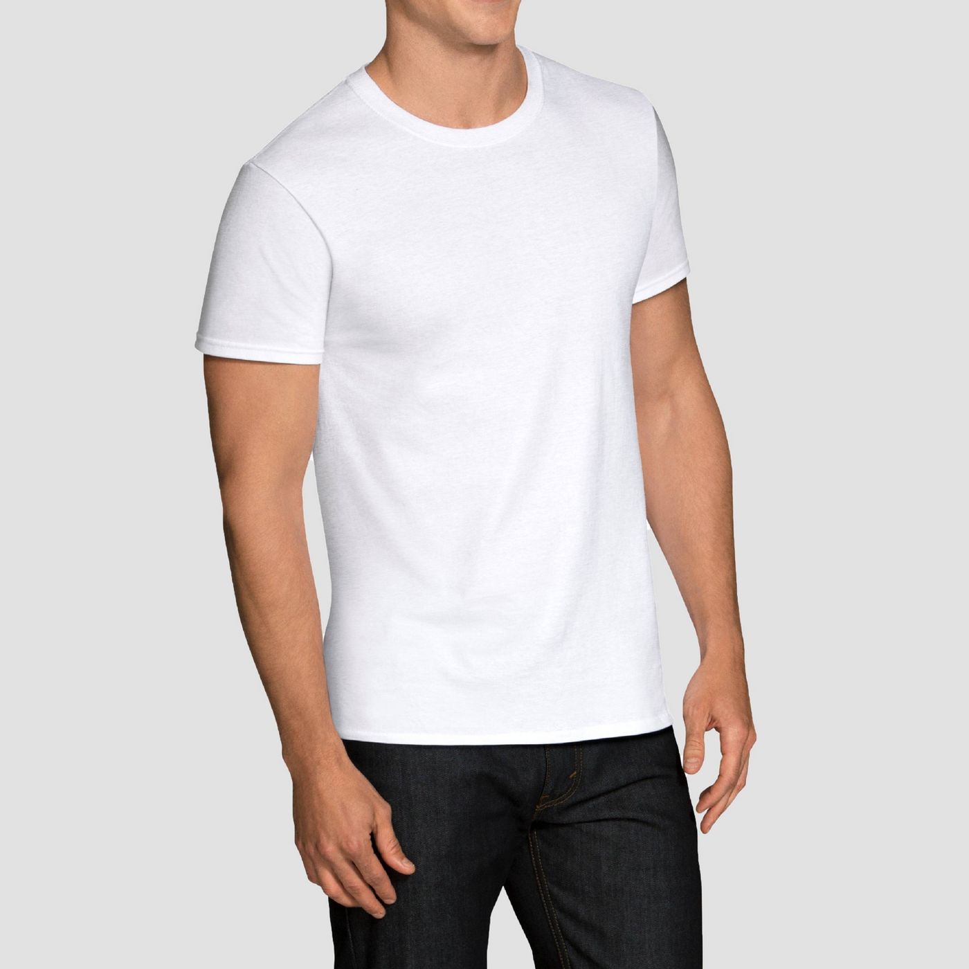 48-Pack Fruit of the Loom Men's Dual Defense Crew T-Shirt