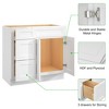 LOVMOR in Plywood Bath Vanity Cabinet with Drawers without Top for Kitchen, Bathroom, Living Room - 3 of 4