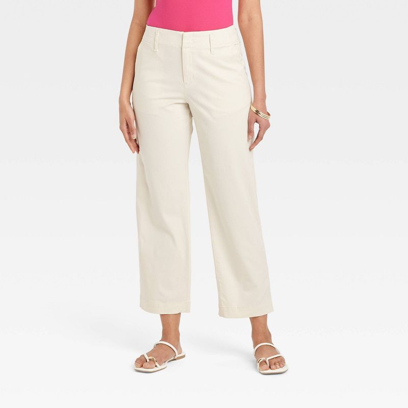 Women's High-Rise Straight Ankle Chino Pants - A New Day™, 1 of 12