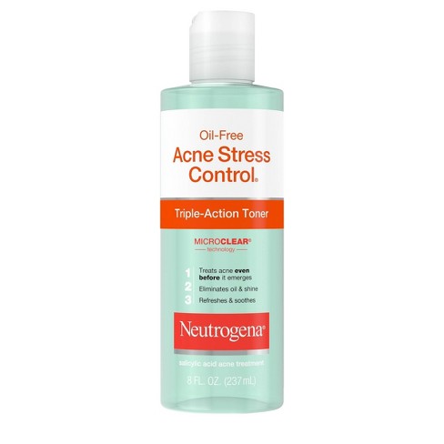 Neutrogena Oil-Free Acne Stress Control Triple-Action Toner with Green Tea & Cucumber Extract - 8 fl oz - image 1 of 4