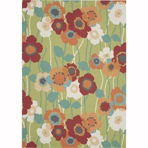 Waverly Sun & Shade "Pic-A-Poppy" Bluebell Indoor/Outdoor Area Rug by Nourison - 1 of 4