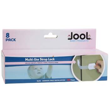 Jool Baby Products Child Safety Strap Locks For Fridges, Cabinets, Drawers  - Tool Free 12pk : Target