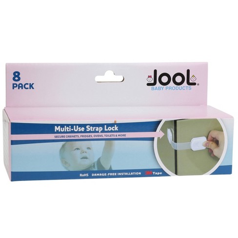 Jool Baby Products Child Safety Strap Locks For Fridges, Cabinets