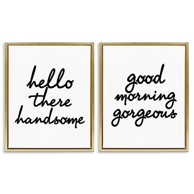 Stupell Industries Handsome & Gorgeous Greetings, 17" x 21"