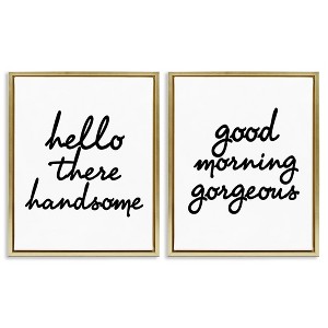 Stupell Industries Handsome & Gorgeous Greetings, 17" x 21" - 1 of 4