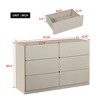 RISOKEYS Drawer Dresser Cabinet,Table Storage Cabinets,Flat out the corners of 6 Drawers,for Dining Room,Living Room,bedroom,Kitchen Hallway - 3 of 4