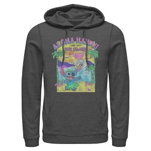 Men's Lilo & Stitch Aloha Hawaii Come Visit the Islands Pull Over Hoodie - 1 of 4