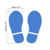 Unique Bargains Home Classroom Floor Stairs Decal PVC Footprint Sticker 4 Pairs - 2 of 4