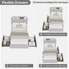 GustoWave Bed Frame with Storage Headboard, 2 Drawers - 2 of 4