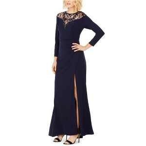 Adrianna Papell Womens Illusion Gown Dress - 1 of 1