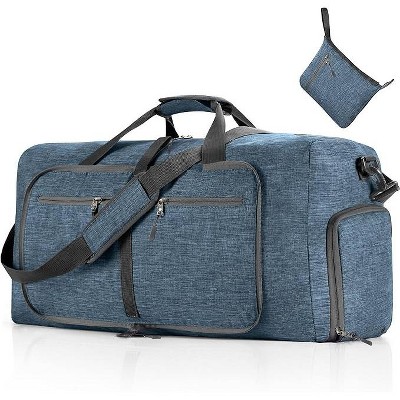 Hachikiko Foldable Travel Duffle Bag - 65L/85L/115L with Shoes Compartment, Overnight Bag for Women & Men