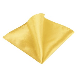 INSPIRE CHIC Men's Wedding Party Solid Color Self-Folded Pocket Squares - 1 of 4