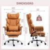 DYHOME Faux Leather Gaming Chair, Ergonomic High-Back Office Chair With Tilt and Swivel, Reclining Computer Desk Chair for Women, Men - 3 of 4