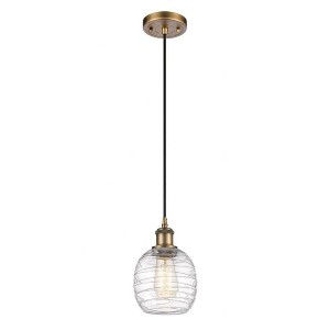 Belfast - 1 Light Cord Hung Mini Pendant In Industrial Style-9 Inches Tall and 6 Inches Wide - 1 of 1