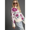 I am a Fashion Junky Umgee Floral Patterned Mock Neck Sweater - 2 of 4