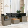 vidaXL Garden Sofa Set Grey - 2 of 4