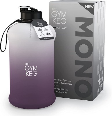 The Gym Keg 74oz Water Bottle With Straw Lid - Black : Target
