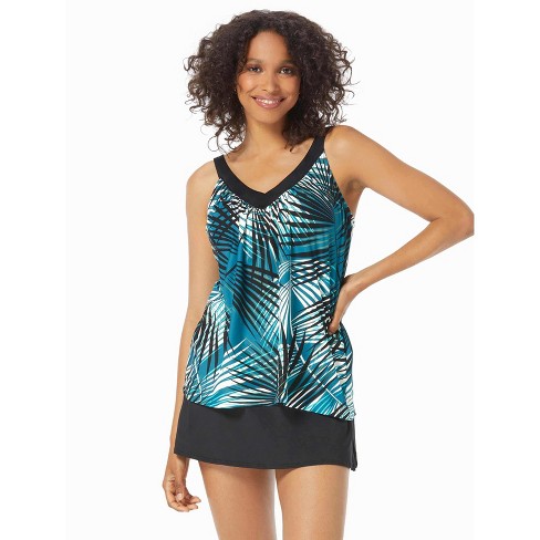 Coco Reef Core V-Neck Bra Sized Underwire Tankini Top - image 1 of 3