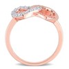 EVERLY JEWELRY | Rose Plated Sterling Silver 2/5 CT TGW White Topaz Fashion Ring - 4 of 4