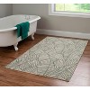 HomeStock Outdoor Washable Largo Ivory & Green 3' X 5', Machine Woven with Printed Designs, Coastal - 3 of 4