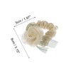 Unique Bargains Women's Fashion Rose Flower Hair Scrunchies 3.15"x1.97" 1 Pc - 4 of 4