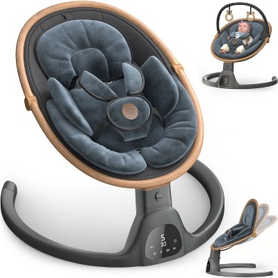 BabyBond Baby Swings for Infants Bluetooth Infant Swing with 5 Speeds & Positions,12 Preset Lullabies and Remote Control