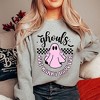 Simply Sage Market Women's Graphic Sweatshirt Just Wanna Have Fun Checkered - 2 of 4