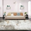 Washable Runner Rug Modern Abstract Non-Slip Stain-Resistant Indoor Carpet Hallway Low Pile Bedroom Laundry Entrance - 3 of 4