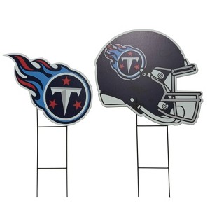 NFL Tennessee Titans Logo and Helmet 2pk Yard Sign Set - 1 of 1