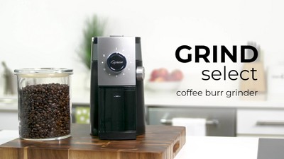 Black Electric Adjustable Grind Burr Coffee Grinder