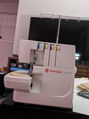 Singer S0100 Serger Sewing Overlock Machine With 2, 3, 4 Thread