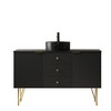 GDFStudio Craigue 48" Freestanding Bathroom Vanity with Cabinet and Ceramic Basin - 4 of 4