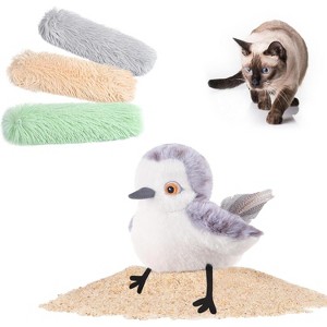 Potaroma Flapping Sandpiper and 3 Pack Cat Pillows Catnip Toys - 1 of 3