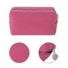 Unique Bargains Waffle Plaid Pattern Makeup Bag for Travel 1 Pc - 4 of 4